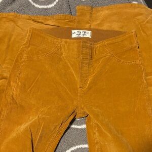 We The Free Golden Corduroy Pants